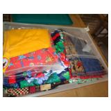 TOTE OF FABRIC