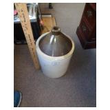 #5 HEART 5 GALLON CROCK JUG / HANDLE BROKE / FRT