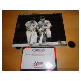 8X10 W CERT -   WILLIAMS & DIMAGGIO