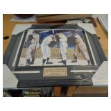 16X20 FRAMED W CERT - SNIDER,MANTLE,DIMAGGIO,MAYS