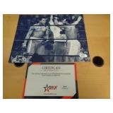 8X10 W CERT -   ALI & FRAZIER
