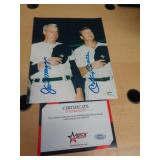 8X10 W CERT -   DIMAGGIO & MANTLE