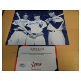 8X10 W CERT -   DIMAGGIO,MANTLE,WILLIAMS