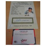 8X10 W CERT -   WILLIAMS
