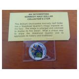 2000 KENNEDY HALF W SC STATE QUARTER ENAMELED 2000 KENNEDY HALF W SC STATE QUARTER ENAMELED