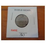 1867 SHIELD NICKEL 1867 SHIELD NICKEL