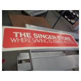 PLASTIC SINGER SIGN PLASTIC SINGER SIGN