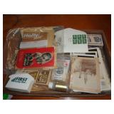 LOT OF STAMPS & VINTAGE PAPER ITEMS LOT OF STAMPS & VINTAGE PAPER ITEMS