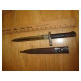 M38 WWII MAUSER BAYONET W SCABBARD M38 WWII MAUSER BAYONET W SCABBARD