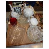 LOT OF GLASSWARE LOT OF GLASSWARE
