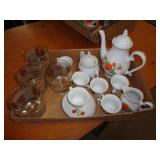 LOT OF GLASSWARE LOT OF GLASSWARE