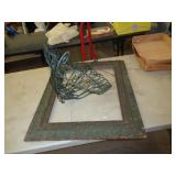HANGING BASKET & OLD FRAME / W HANGING BASKET & OLD FRAME / W