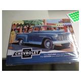 17X12 METAL SIGN - CHEVY TRUCK 17X12 METAL SIGN - CHEVY TRUCK