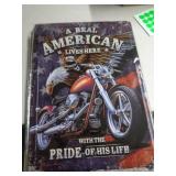 17X12 METAL SIGN - MOTORCYLE 17X12 METAL SIGN - MOTORCYLE