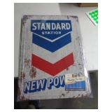 17X12 METAL SIGN - STANDARD STATION 17X12 METAL SIGN - STANDARD STATION