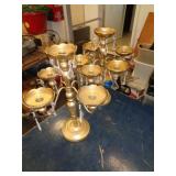 2 METAL & PLASTIC CANDLE HOLDERS 2 METAL & PLASTIC CANDLE HOLDERS