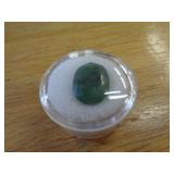 OVAL CUT & FACETED BRAZILIAN EMERALD -9.6CT OVAL CUT & FACETED BRAZILIAN EMERALD -9.6CT