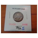 1942S MERCURY DIME 1942S MERCURY DIME