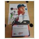 8X10 W CERT - MANTLE 8X10 W CERT - MANTLE