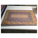 26X17 THIN RUBBER DOOR MAT - FALL WELCOME 26X17 THIN RUBBER DOOR MAT - FALL WELCOME