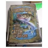 17X12 METAL SIGN - FISH 17X12 METAL SIGN - FISH