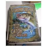 17X12 METAL SIGN - FISH 17X12 METAL SIGN - FISH