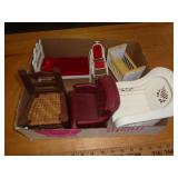 LOT OF DOLL FURNITURE LOT OF DOLL FURNITURE