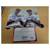 8X10 W CERT - WILLIAMS & DIMAGGIO 8X10 W CERT - WILLIAMS & DIMAGGIO