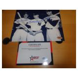 8X10 W CERT - DIMAGGIO, MANTLE & WILLIAMS 8X10 W CERT - DIMAGGIO, MANTLE & WILLIAMS