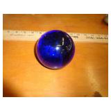 BLUE GLASS PAPERWEIGHT BLUE GLASS PAPERWEIGHT