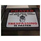 26X17 DOOR MAT - TRESSPASS 26X17 DOOR MAT - TRESSPASS