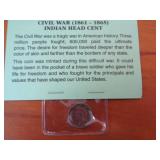 1863 CIVIL WAR ERA INDIAN HEAD CENT 1863 CIVIL WAR ERA INDIAN HEAD CENT