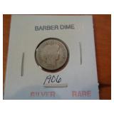 1906 BARBER DIME 1906 BARBER DIME