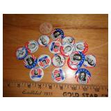LOT OF POLITICAL BUTTONS LOT OF POLITICAL BUTTONS
