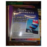LOT OF PHOTO PAPER / SHEET PROTECTORS / ETC LOT OF PHOTO PAPER / SHEET PROTECTORS / ETC