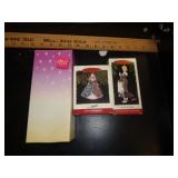 2 BARBIE XMAS ORNAMENTS & TOPAZ DOLL 2 BARBIE XMAS ORNAMENTS & TOPAZ DOLL