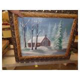 LOG CABIN PRINT / SIGNED LOG CABIN PRINT / SIGNED