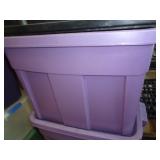 18GAL TOTE W LID / PURPLE 18GAL TOTE W LID / PURPLE