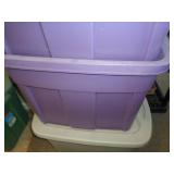 18GAL TOTE W LID / PURPLE 18GAL TOTE W LID / PURPLE
