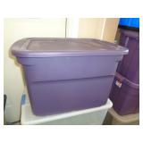 20GAL TOTE W LID / PURPLE 20GAL TOTE W LID / PURPLE