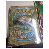 16X12 METAL SIGN - FISHING 16X12 METAL SIGN - FISHING