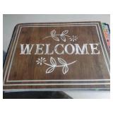 23X18 HEAVY RUBBER DOOR MAT WELCOME BROWN 23X18 HEAVY RUBBER DOOR MAT WELCOME BROWN