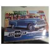 16X12 METAL SIGN - CHEVY TRUCK 16X12 METAL SIGN - CHEVY TRUCK
