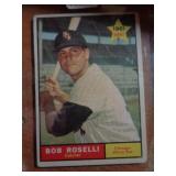 1961 BOB ROSELLI ROOKIE CARD 1961 BOB ROSELLI ROOKIE CARD