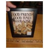 WINE CORKS IN SHADOWBOX WINE CORKS IN SHADOWBOX