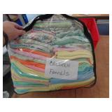 LOT OF FLANNEL BABY BLANKETS LOT OF FLANNEL BABY BLANKETS