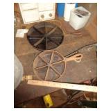 2 - CAST IRON CORN BREAD PANS 2 - CAST IRON CORN BREAD PANS