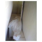 WHITE DRESSER & 2 END SHELVES WHITE DRESSER & 2 END SHELVES