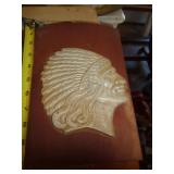 CAST ALUM INDIAN HEAD PLAQUE CAST ALUM INDIAN HEAD PLAQUE