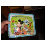 VINTAGE MICKEY MOUSE METAL LUNCH BOX / IN CABINET VINTAGE MICKEY MOUSE METAL LUNCH BOX / IN CABINET